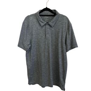 J. Crew Factory Slim Fit Men's Heather Gray Short Sleeve Polo Large